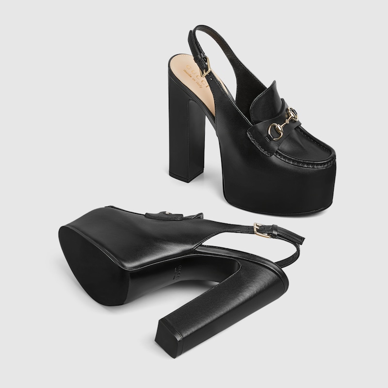 Women’s Horsebit platform loafer slingback - Image 6